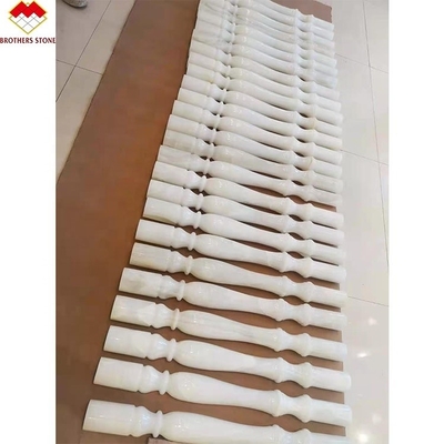 কাস্টমাইজড হোয়াইট গ্রিন বেজ হলুদ ইনডোর পাথর মার্বেল ব্যালকনি রিলিং সিঁড়ি জন্য