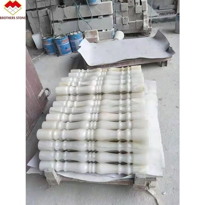 সুলভ মূল্যে অভ্যন্তরীণ পাথর সিঁড়ি জন্য ক্যালসাইট মার্বেল ব্যালকনি হ্যান্ড্রিল