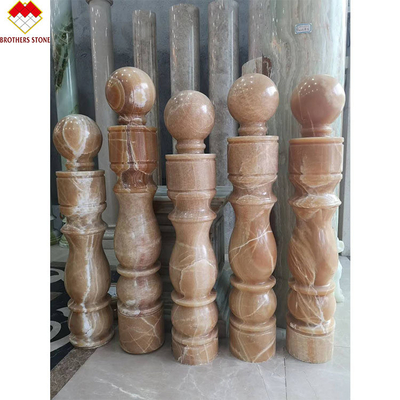 উত্তর ও ল্যাটিন আমেরিকার সিঁড়ি সজ্জা জন্য মার্বেল পাথর Baluster