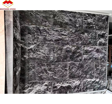 ক্লাসিক এবং মার্জিত মেঝে প্যাটার্নের জন্য ভায়া ল্যাটেয়া ব্ল্যাক গ্রানাইট হোনড কাট-টু-সাইজ টাইলস