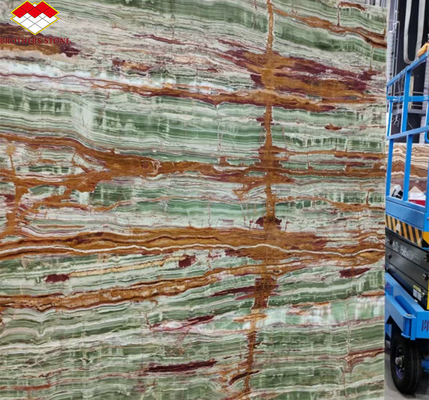 পোলিশ সারফেস ফিনিশিং পাকিস্তান বাঁশ ওনিক্স মার্বেল স্ল্যাব টেবিলের জন্য আধুনিক নকশা শৈলী