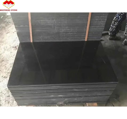 আধুনিক নকশা শৈলী শানসি কালো গ্রানাইট ব্লক 18 মিমি পুরু পরম কালো গ্রানাইট স্ল্যাব