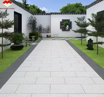 ব্রাদার্স স্টোন ফ্লেমেড গ্রে গ্রানাইট স্ল্যাব প্যাভিং টাইলস জন্য হোনড প্রাকৃতিক পাথর ড্রাইভওয়ে
