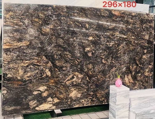 রান্নাঘর এবং বাথরুমের জন্য কাস্টমাইজড বিলাসবহুল কালো সোনার শিরা কোয়ার্টজাইট স্টোন ভ্যানিটি শীর্ষ