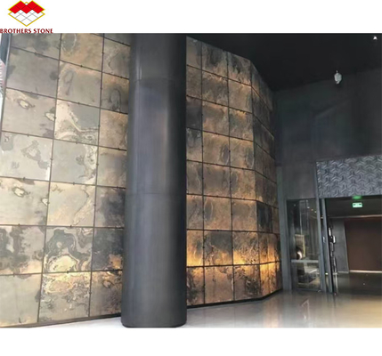 নমনীয় কাদামাটি প্রাকৃতিক এমসিএম পাথর ভিনিয়ার দেয়াল আবরণ টেক্সচার টাইলস হোটেল 1 মিমি পাতলা