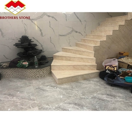 অভ্যন্তরীণ গ্রাফিক ডিজাইন কৃত্রিম পাথরের সিঁড়ি আধুনিক সিনট্রেটেড সিঁড়ির জন্য টাইলস