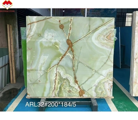 সবুজ ওনিক্স মার্বেল স্ল্যাব ওয়াশবোন এবং ইনডোর গ্রেড অলঙ্কার নকশা জন্য একটি অত্যাশ্চর্য পছন্দ