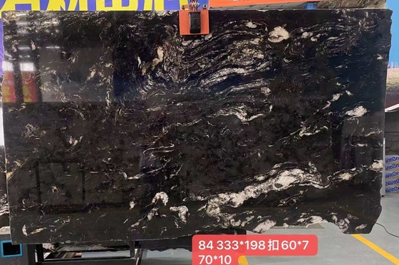 আধুনিক রান্নাঘর এবং বাথরুমের জন্য ব্রাজিল থেকে পোলিশ গুচি ব্ল্যাক কসমিক গ্রানাইট স্ল্যাব