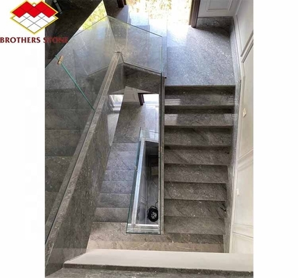 প্রাকৃতিক পাথর বড় স্ল্যাব কাটিয়া আকারের উপর হোনড পাথর স্ল্যাব আধুনিক মার্বেল ভিতরের ভিলার জন্য সিঁড়ি