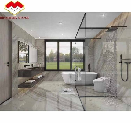 প্রাকৃতিক পাথর কাটিয়া আকার Foshan গ্রীক জ্যাজ সাদা মার্বেল স্ল্যাব পোলিশ ফিনিস সঙ্গে