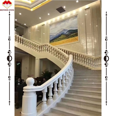 কাস্টমাইজড গ্লাসযুক্ত ফিনিস সহ সাদা রঙের ভাল মার্বেল সিরামিক সিঁড়ি নাকের পদক্ষেপ টাইল