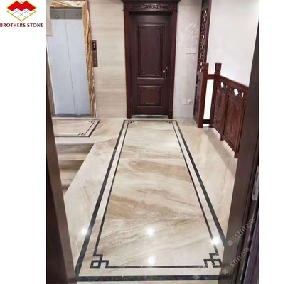 কাস্টম হোয়াইট ওনিক্স মার্বেল ম্যাট ফিনিস আধুনিক বিলাসবহুল গোলাকার ডাইনিং টেবিল লাল শিরা সঙ্গে