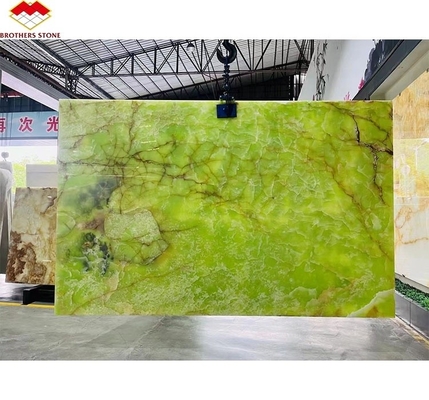 আধুনিক গ্রাফিক ডিজাইন এবং টেবিল ব্যাকগ্রাউন্ডের জন্য প্রাকৃতিক সবুজ জাড ওনিক্স মার্বেল স্ল্যাব