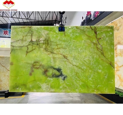 আধুনিক গ্রাফিক ডিজাইন এবং টেবিল ব্যাকগ্রাউন্ডের জন্য প্রাকৃতিক সবুজ জাড ওনিক্স মার্বেল স্ল্যাব