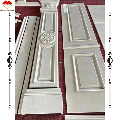 হট বিক্রয় হালকা বেজ মার্বেল প্রাচীর ত্রাণ পাথর খোদাই প্রাকৃতিক মার্বেল ত্রাণ দেওয়ালপত্র ভিলা জন্য