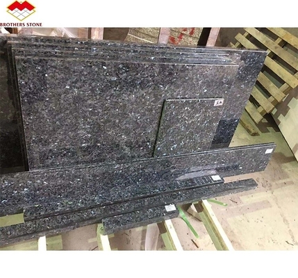আধুনিক ব্লু গ্রানাইট পাথর স্ল্যাব প্রাকৃতিক ব্লু পার্ল কাউন্টারটপ সংস্কারের দাম