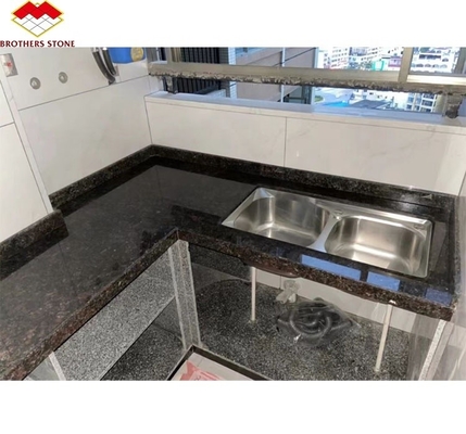 পার্ক আধুনিক ব্রিটিশ ব্রাউন গ্রানাইট পাথর রান্নাঘর কাউন্টটপ নকশা জন্য পোলিশ পৃষ্ঠ