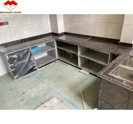পার্ক আধুনিক ব্রিটিশ ব্রাউন গ্রানাইট পাথর রান্নাঘর কাউন্টটপ নকশা জন্য পোলিশ পৃষ্ঠ