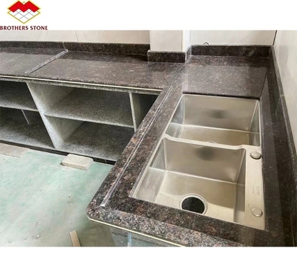পার্ক আধুনিক ব্রিটিশ ব্রাউন গ্রানাইট পাথর রান্নাঘর কাউন্টটপ নকশা জন্য পোলিশ পৃষ্ঠ