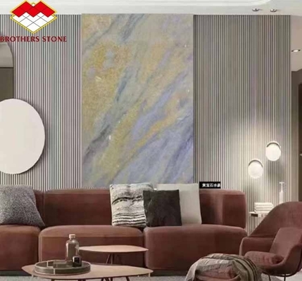 20 মিমি ব্লু আইস ওনিক্স স্টোন ফিনিয়ার এবং ব্যাকলাইট দিয়ে আপনার লিভিং সিঁড়ি হল আপগ্রেড করুন