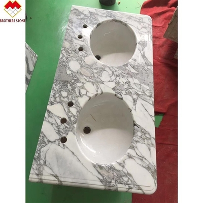 Statuario ভেনাটো মার্বেল ইতালি হোয়াইট মার্বেল আরবেসকাটো মার্বেল পাথর ভ্যানিটি টপ জন্য