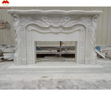 আধুনিক নকশা সাদা মার্বেল কামরা প্রাচীর মাউন্ট ইনস্টলেশনের জন্য পরিবেষ্টন
