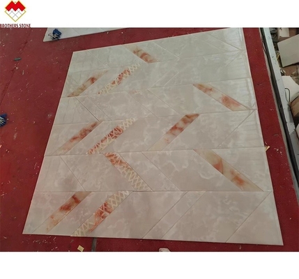 দরজা ফ্রেম এবং আচ্ছাদনের জন্য স্ট্যান্ডার্ড বা কাস্টমাইজড আকারের পোলিশ ওনিক্স মার্বেল স্ল্যাব