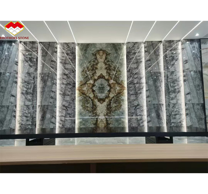 ইতালীয় প্রাকৃতিক পাথর সিলভার ফায়ার কালো ধূসর চেহারা মার্বেল টেক্সচারযুক্ত স্ল্যাব হোম ওয়াল প্যানেলের জন্য