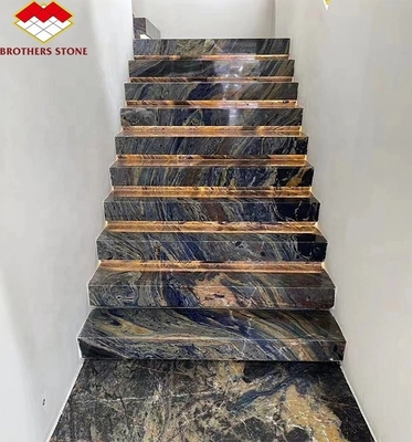পোলিশ কালো স্বর্ণের পাথর দিয়ে চীনা গ্রানাইট বিলাসবহুল রান্নাঘর কাউন্টারটপ