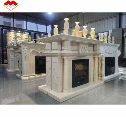 ফ্রিস্ট্যান্ডিং আধুনিক ইনডোর রয়েল বোটিকিনো মার্বেল সজ্জা ক্রিম শান্না বেজ মার্বেল কামরা জন্য টেবিলটপ Surround