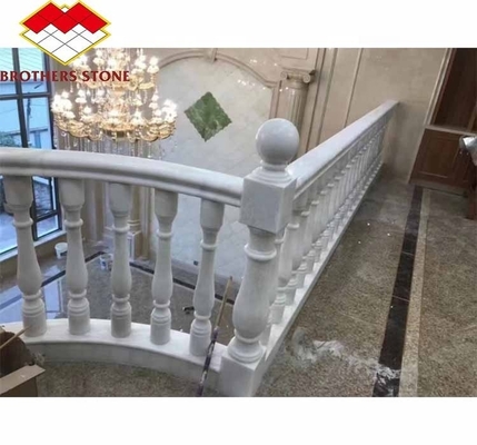 সিঁড়ি মাউন্ট করা মেঝে ওনিক্স মার্বেল এবং সাদা মার্বেল Balustrade বেঞ্চিং হেন্ডেল জন্য সিঁড়ি