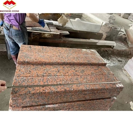 G562 লাল গ্রানাইট প্রাকৃতিক পাথর পোলিশ অ্যান্টি স্লিপ গ্রানাইট স্ল্যাব জন্য সিঁড়ি বিলাসিতা শৈলী