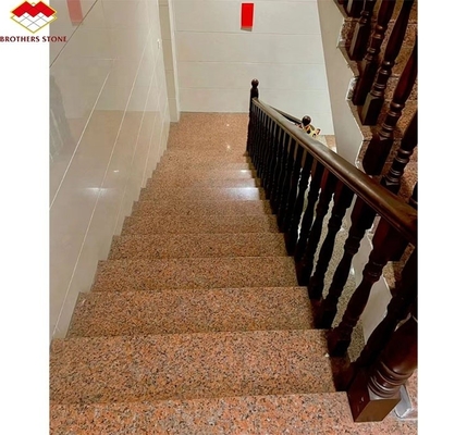 G562 লাল গ্রানাইট প্রাকৃতিক পাথর পোলিশ অ্যান্টি স্লিপ গ্রানাইট স্ল্যাব জন্য সিঁড়ি বিলাসিতা শৈলী