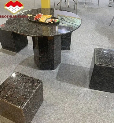 প্রাকৃতিক পাথর চীনা গ্রানাইট টেবিল বেস আধুনিক পোলিশ কাটা আকার গোল টেবিলের জন্য