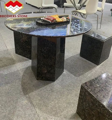 প্রাকৃতিক পাথর চীনা গ্রানাইট টেবিল বেস আধুনিক পোলিশ কাটা আকার গোল টেবিলের জন্য