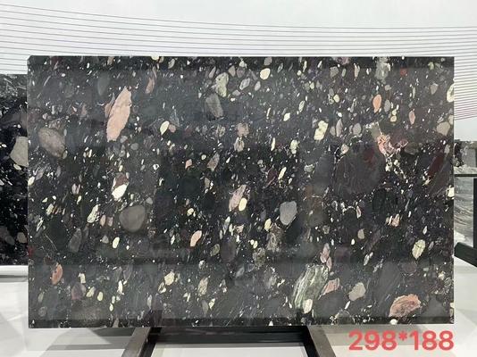 কাউন্টারটপ দেয়াল মেঝে নকশা ইউনফু থেকে Agate নিদর্শন সঙ্গে প্রাকৃতিক মার্বেল শীট