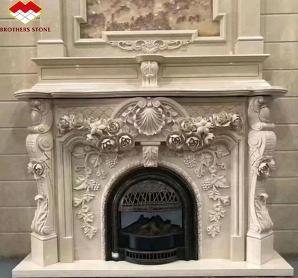আধুনিক ইতালীয় স্টাইলের মার্বেল কামিন ম্যান্ট ইনডোর আলংকারিক পাথর কামিন গ্রানাইট