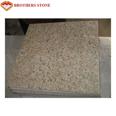 G682 মরিচা হলুদ পাথর মিস্টি হলুদ গ্রানাইট মেঝে টাইল ফুটপাথ