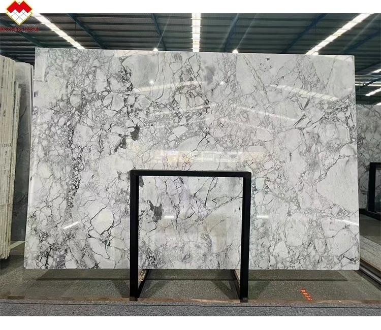 ব্রাদার্স স্টোন মডার্ন ক্যালাকাটা বোরগিনি হোয়াইট মার্বেল কোয়ার্টজাইট ফ্লোরের জন্য স্ল্যাব
