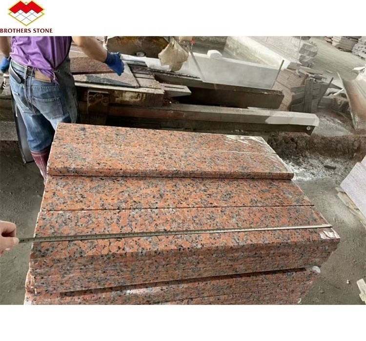 G562 লাল গ্রানাইট প্রাকৃতিক পাথর পোলিশ অ্যান্টি স্লিপ গ্রানাইট স্ল্যাব জন্য সিঁড়ি বিলাসিতা শৈলী